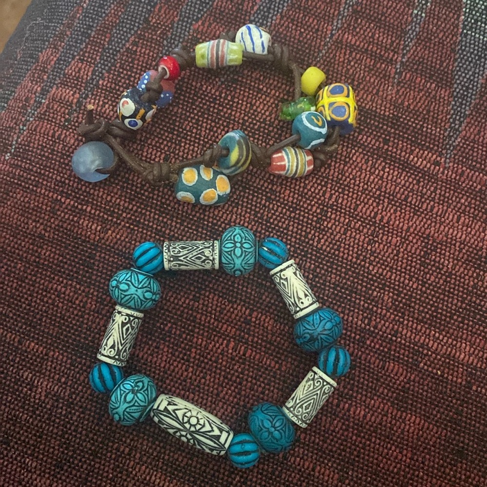2 Beaded Bracelets